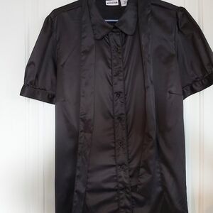 NEW  Midtown Satin blouse with neck tie/hang